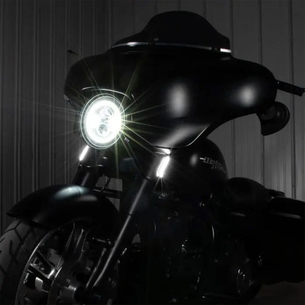 7" LED Black HALOMAKER® Headlight (Daymaker Replacement) for Harley® Road King