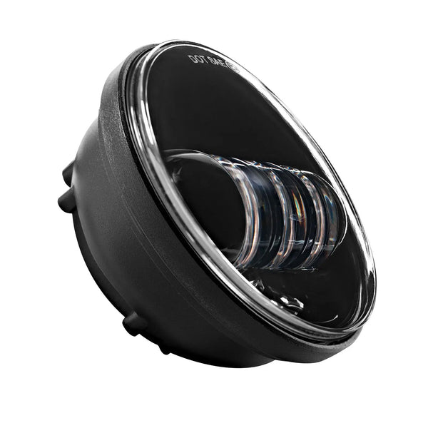 7" LED Blackout Headlight (Daymaker Replacement) with Auxiliary Passing Lamps for Harley® Batwing Fairing & Softail