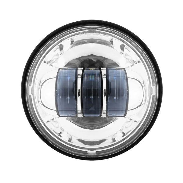 7" LED Chrome Headlight w/ Auxiliary Passing Lamps for Indian® Motorcycles