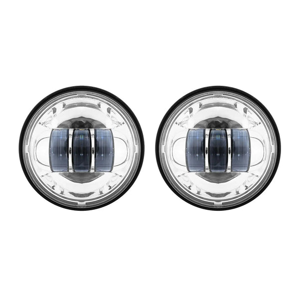 7" LED Chrome Headlight w/ Auxiliary Passing Lamps for Indian® Motorcycles