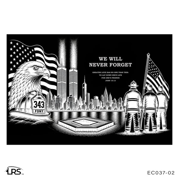 9-11 Laser Etchings