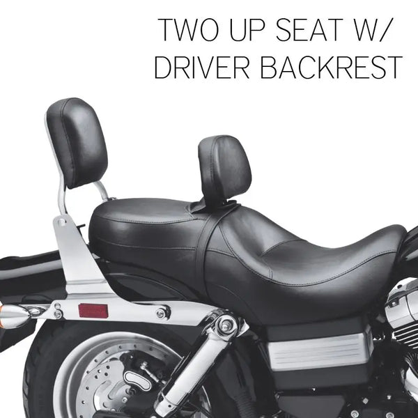 HOGWORKZ® Rain Cover for Harley Davidson® Two Up Seat with Driver Backrest