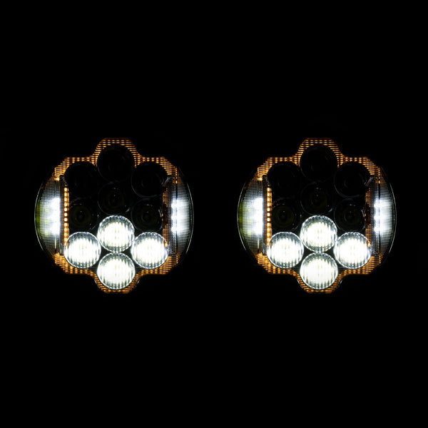 HOGWORKZ® Silvertooth™ Performance LED Headlight for Harley® Road Glide '15-'25