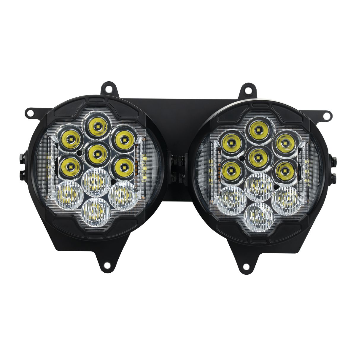 HOGWORKZ® Silvertooth™ Performance LED Headlight for Harley® Road Glid ...