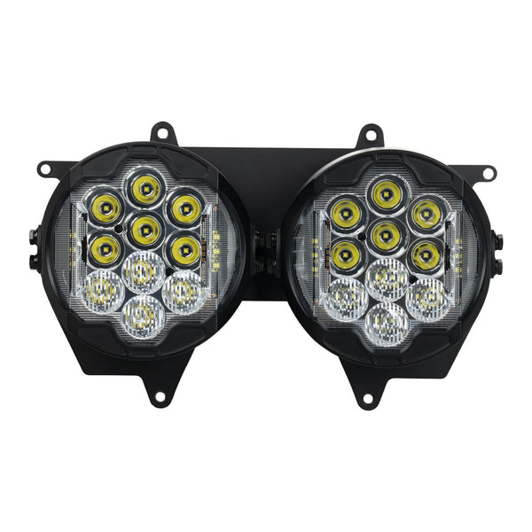 HOGWORKZ® Silvertooth™ Performance LED Headlight for Harley® Road Glide '15-'25