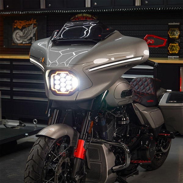 LED Silvertooth™ Performance Headlight for Harley® Street Glide '23.5-'26