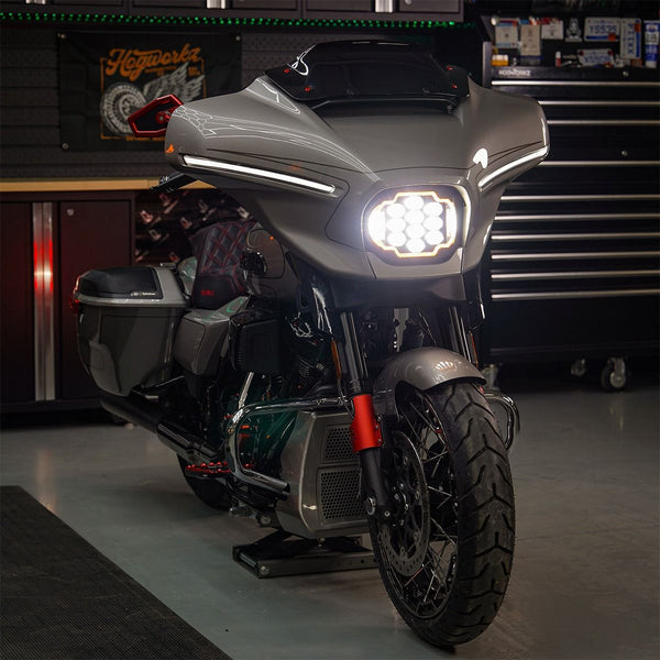 LED Silvertooth™ Performance Headlight for Harley® Street Glide '23.5-'26