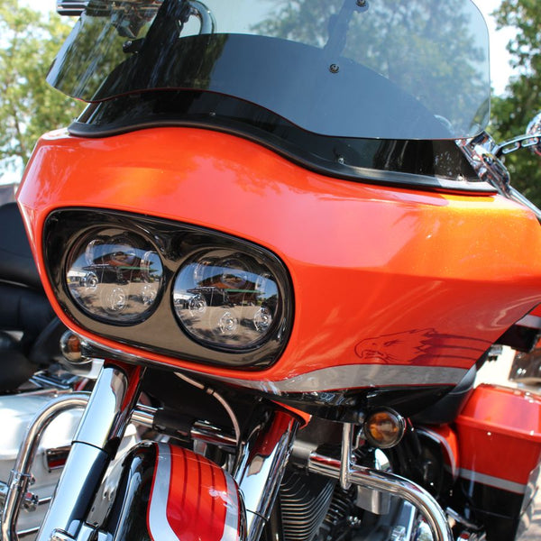 HOGWORKZ® Dual LED Blackout Headlight for Harley® Road Glide '98-'13