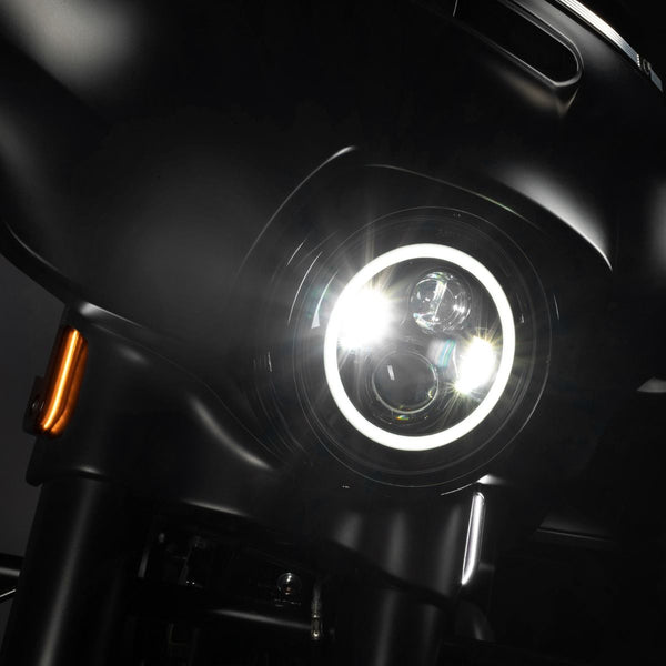 HOGWORKZ® Street Glide and Road King Billet Fork Turn / DRL Signals for '14-'25 | Black