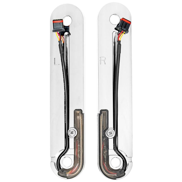 HOGWORKZ® Street Glide and Road King Billet Fork Turn / DRL Signals for '14-'25 | Chrome