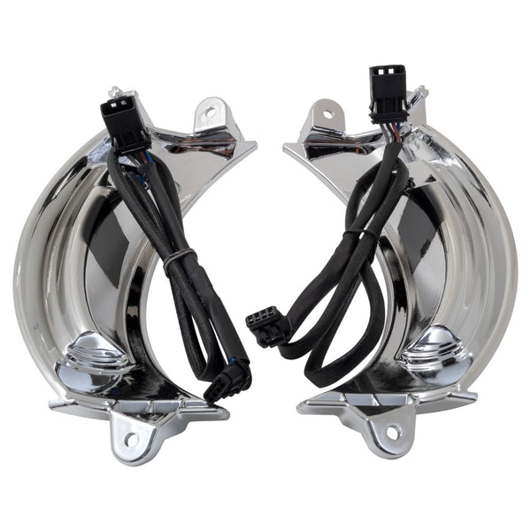 HOGWORKZ® Road Glide Visionz LED Turn Signal / DRL Vent Inserts for Harley® Road Glide '15-'25 | Chrome