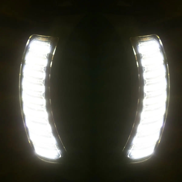 HOGWORKZ® Road Glide Visionz LED Turn Signal & DRL Vent Inserts for '15-'23 | Black