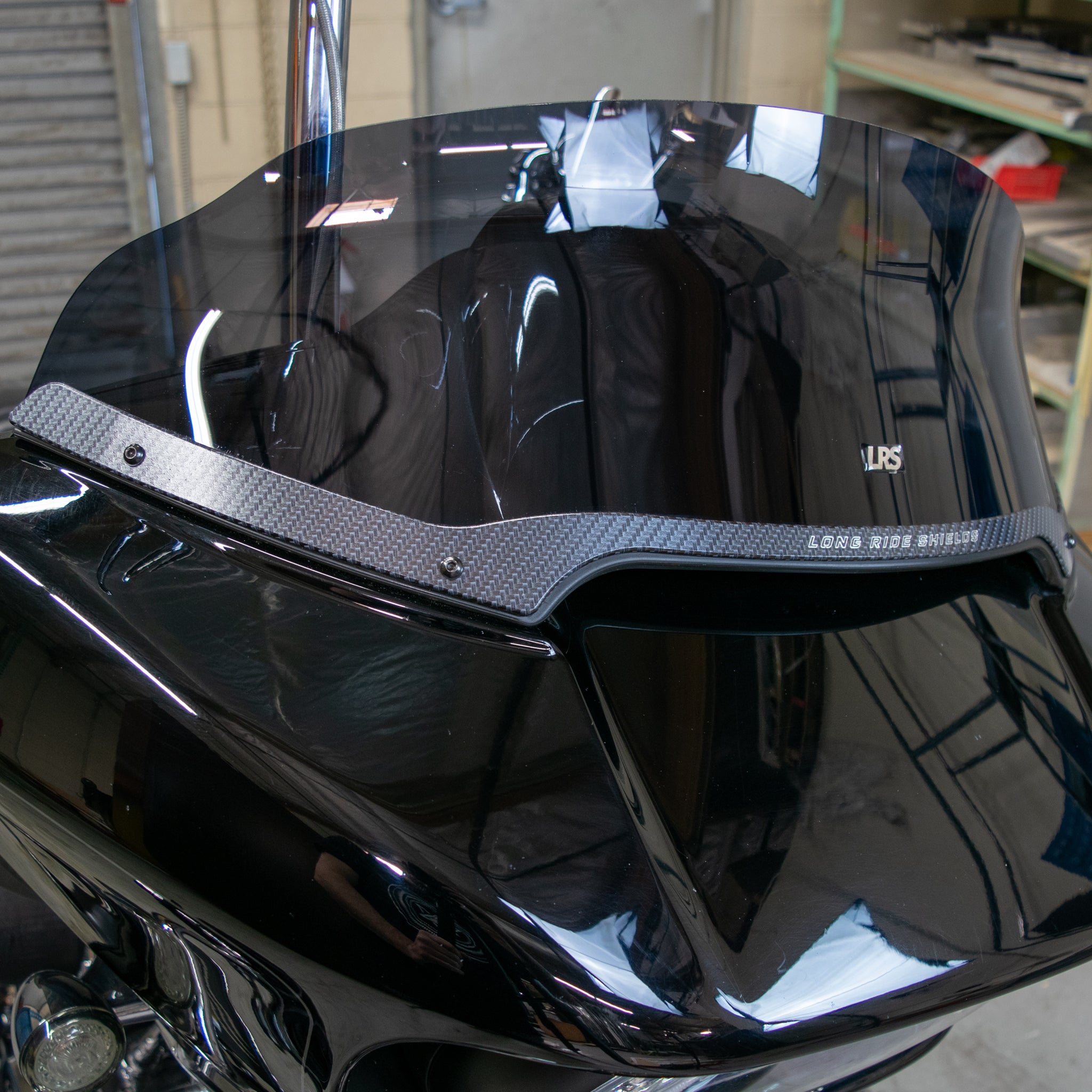 Custom harley sales windshield trim